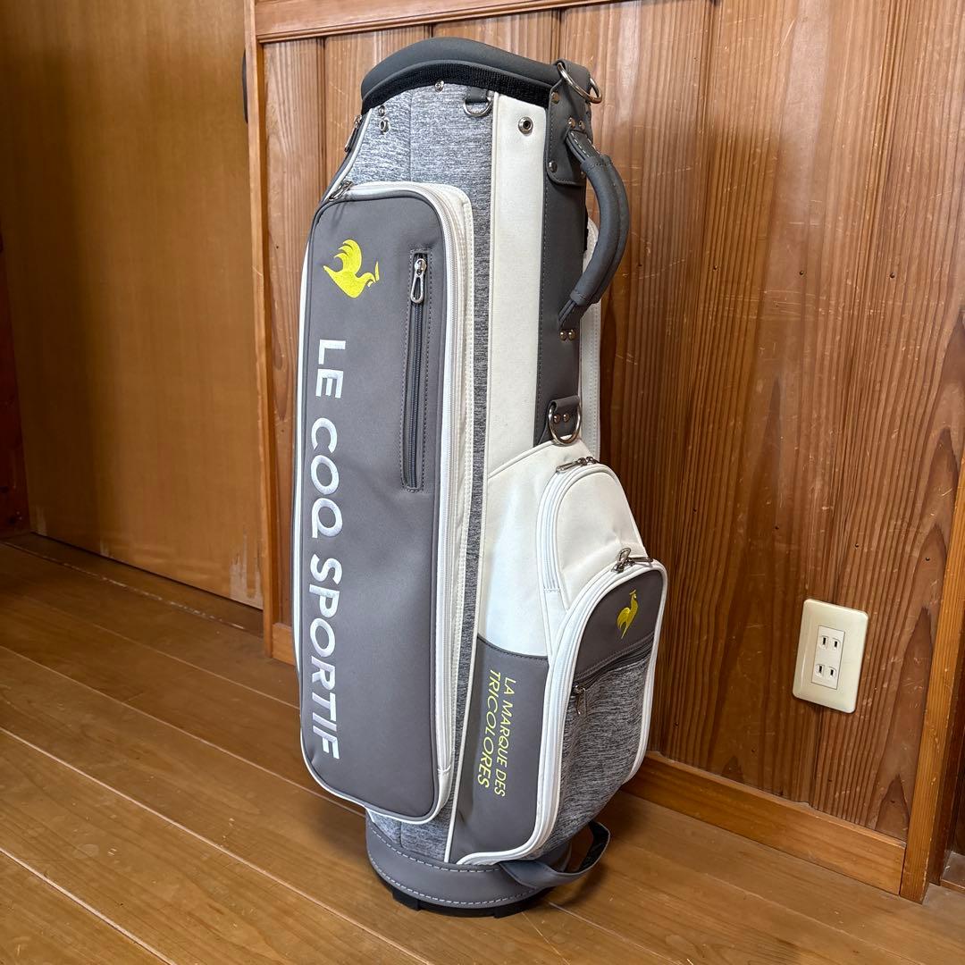 LE COQ SPORTIF キャディバッグ グレー・ホワイト
