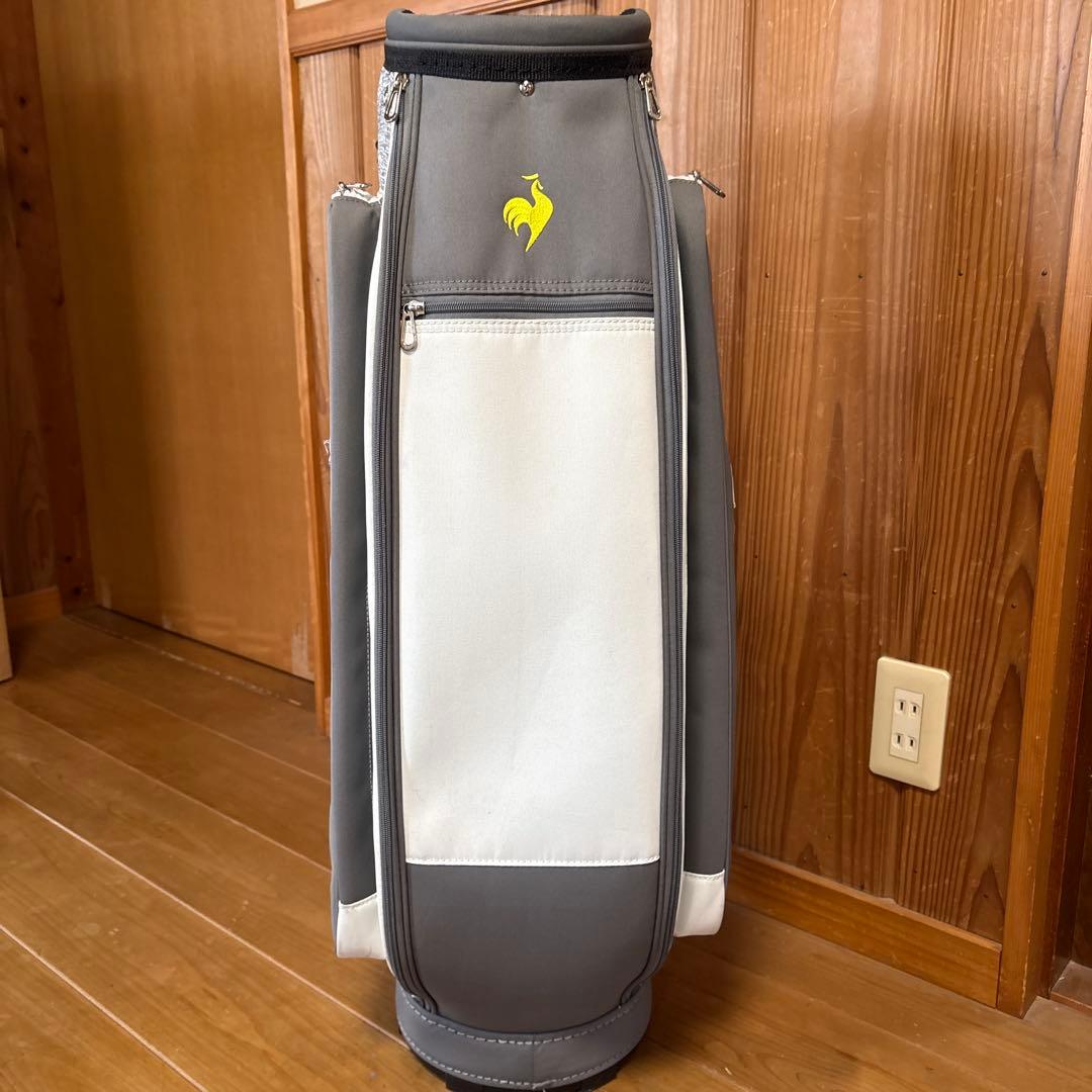 LE COQ SPORTIF キャディバッグ グレー・ホワイト