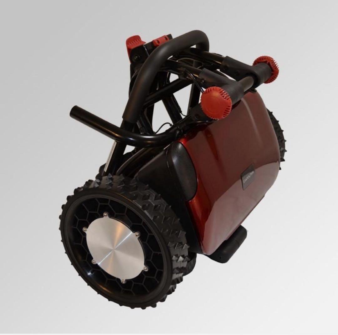 折りたたみ式電動ゴルフカート CT-2000-BA-R2 リモコン付き（レッド)