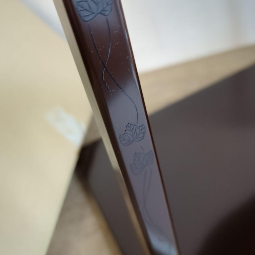 誰が袖棚 裏千家 淡々斎好み写し 木製 うるし溜塗 茶道具 組み立て式 紙箱