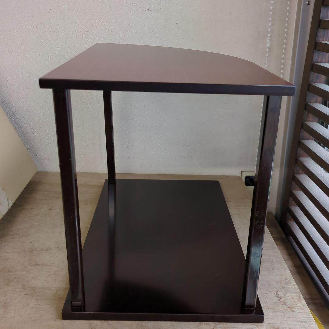 誰が袖棚 裏千家 淡々斎好み写し 木製 うるし溜塗 茶道具 組み立て式 紙箱