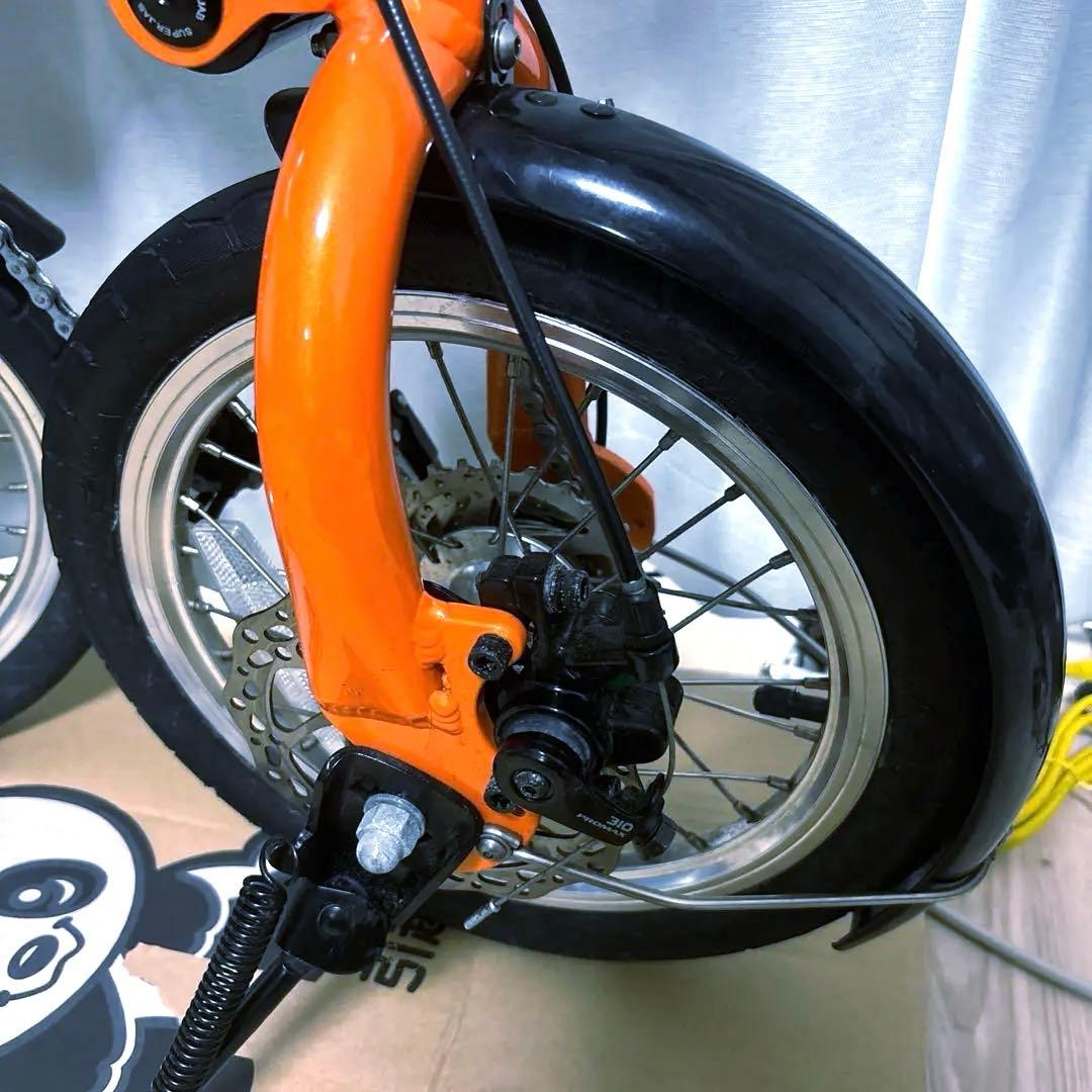 NANOO 「ナノー」 12インチ 折り畳み自転車　オレンジ