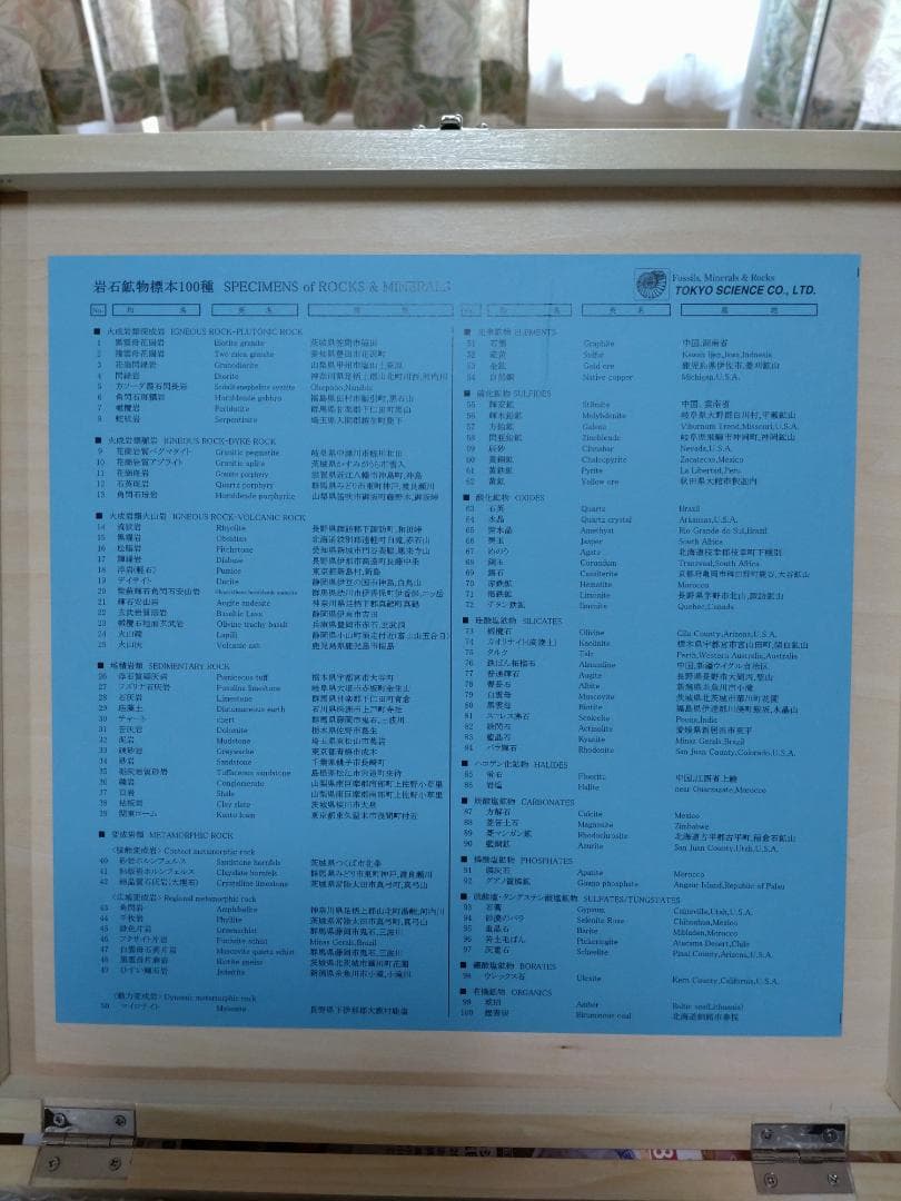 岩石鉱物標本　100種類