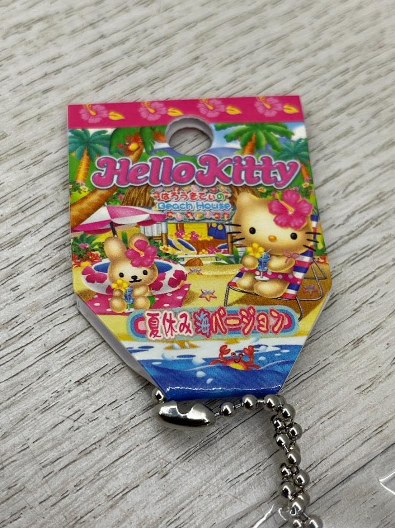 希少 当時物 キティ 夏休み海バージョン ミニバックマスコット 6種 04年
