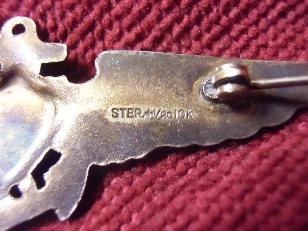 ★１９３０年代＊アメリカ軍＊海軍＊銀製＋金張り製＊パイロット章/ＷＩＮＧ（実物）