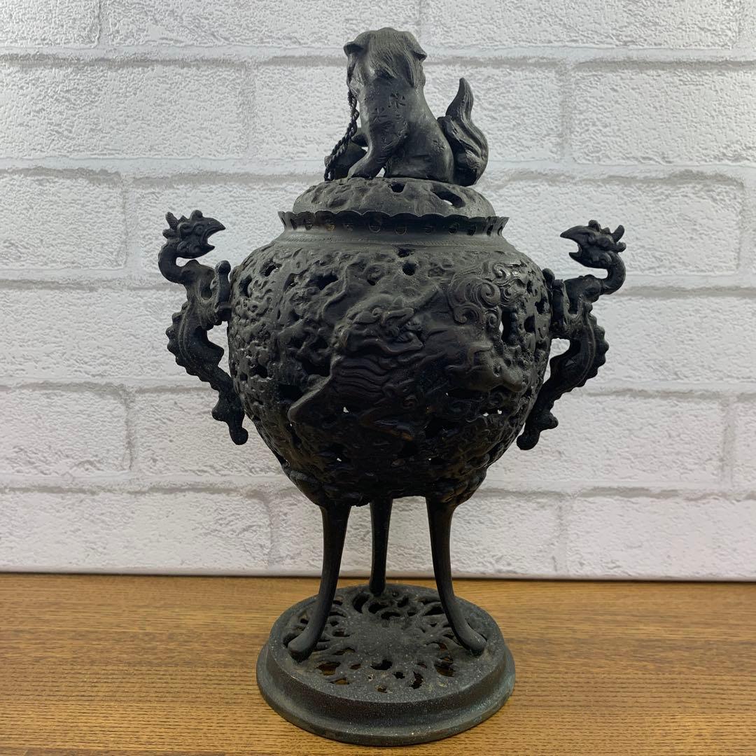 【値下げ】　香炉　古銅　骨董品　美術工芸品