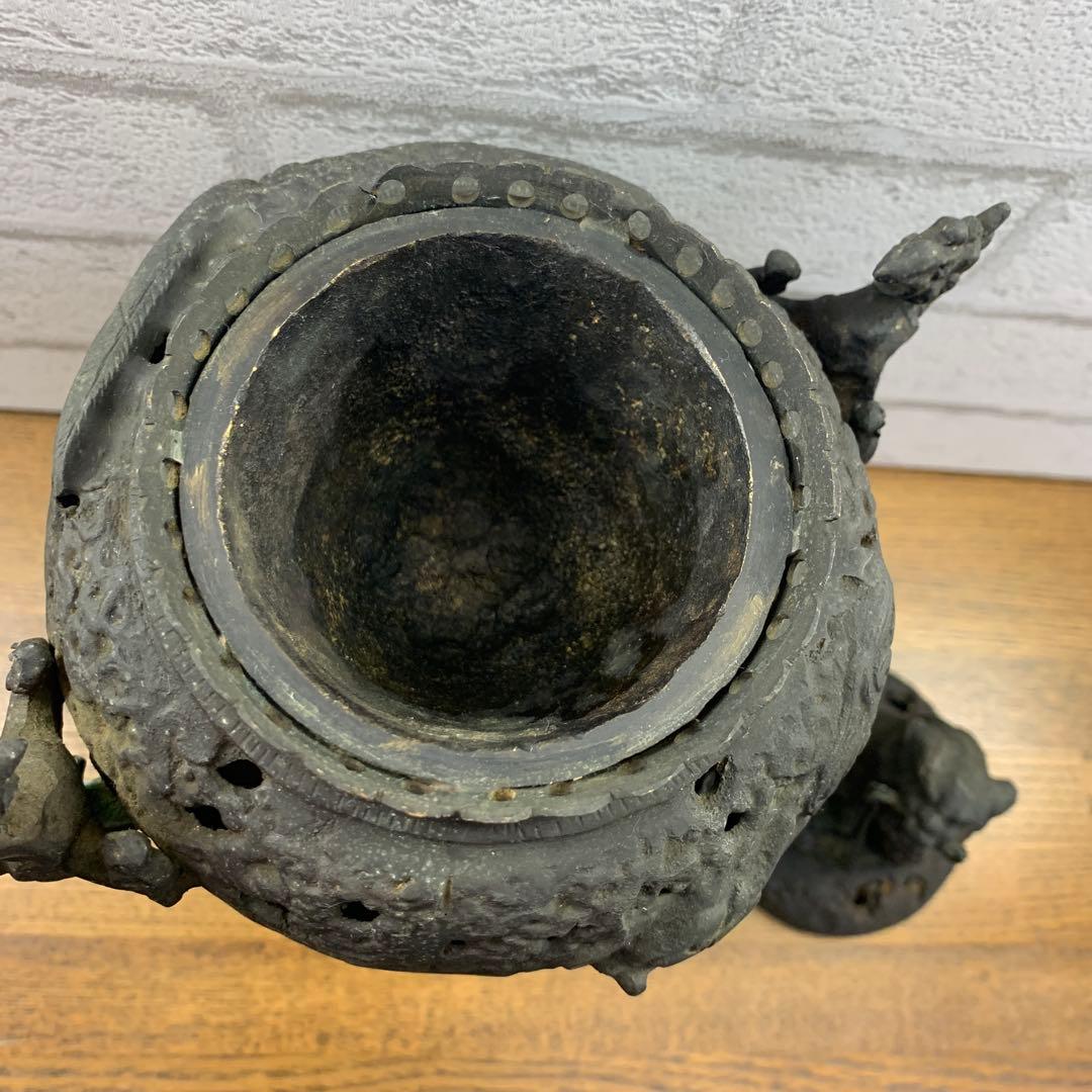 【値下げ】　香炉　古銅　骨董品　美術工芸品