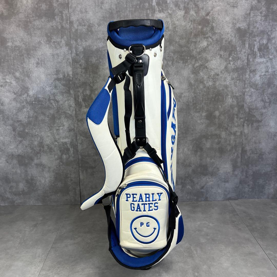 良品　人気モデル　パーリーゲイツ　キャディバッグ　スタンド式　6分割　男女　白青