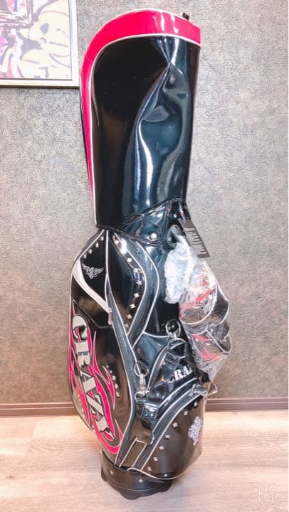 キャディバッグ カート式 9型 5分割 CRAZY DOKURO2019 BK