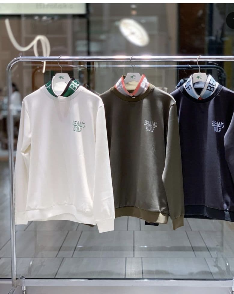 ★美品★BEAMS　GOLF　衿裏ロゴ　ダンボール　プルオーバー　サイズ　L