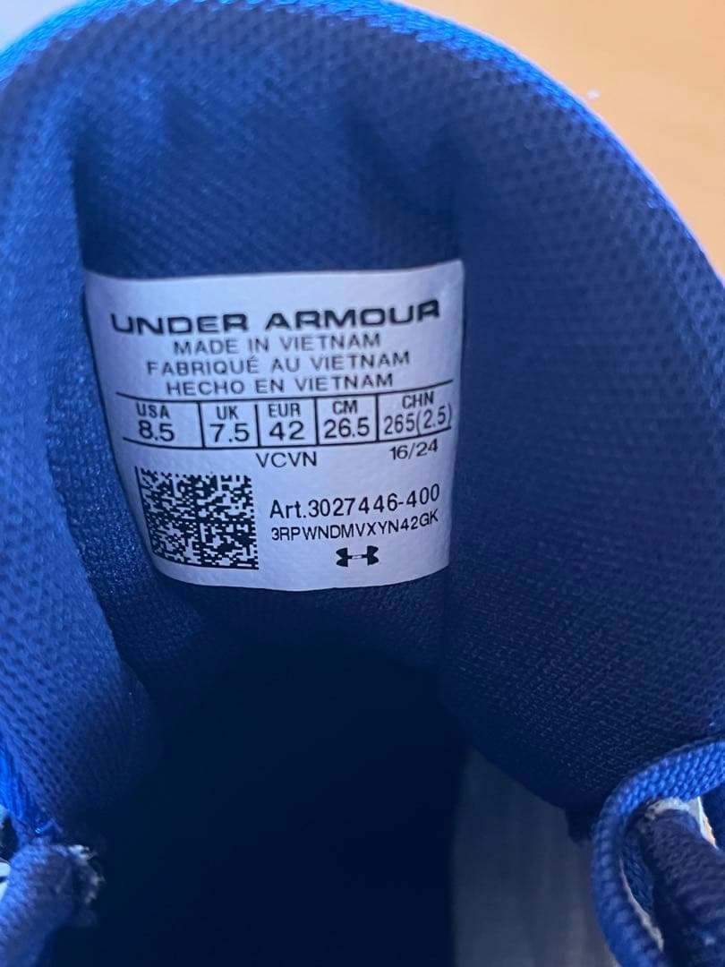 Under Armour DSBL スパイク 青/白