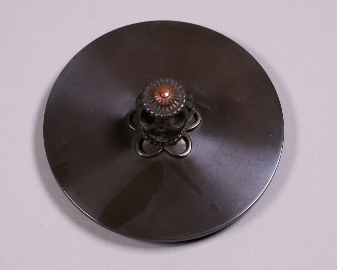 茶道具 釜師・佐藤清光 万代屋形 鉄瓶 共箱 萬代 湯沸 煎茶道具【MA527】