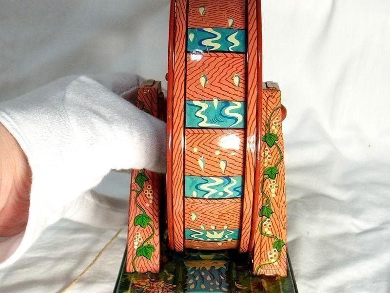 【希少】水車を回す ブリキのリス おもちゃ １９５０年代　光球商会製【箱付き】