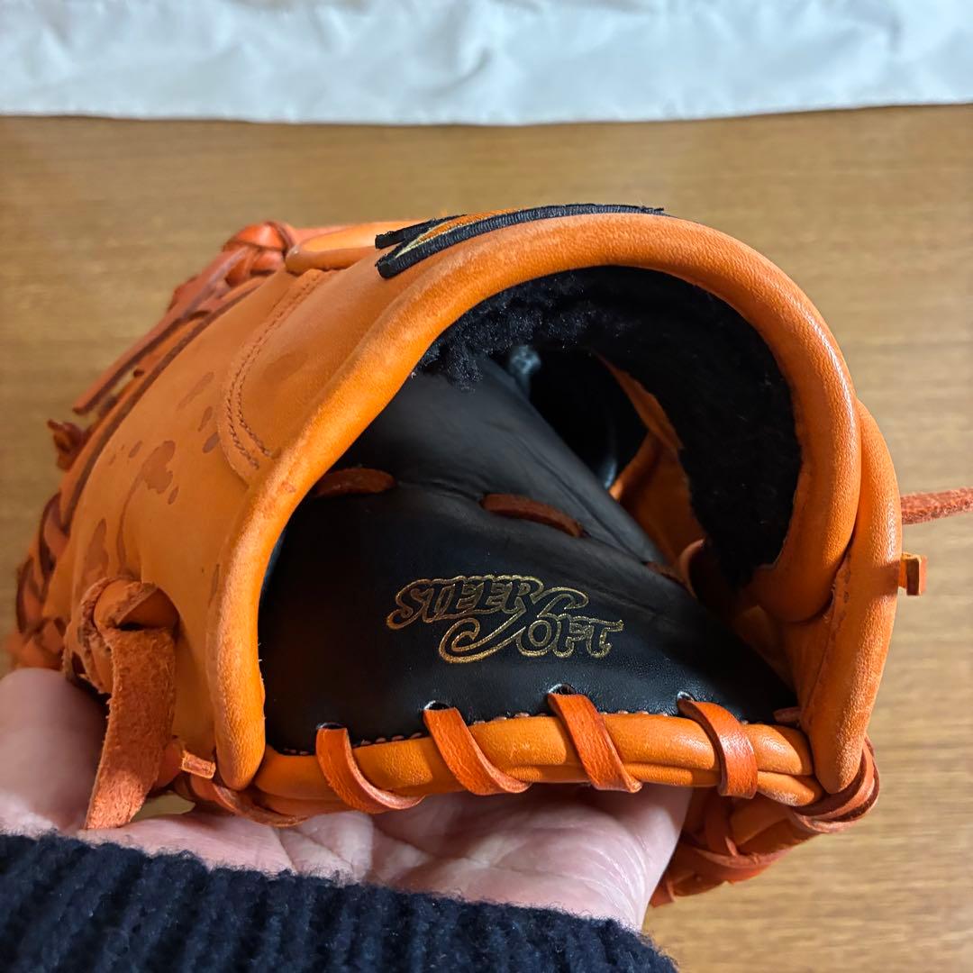 ミズノ ガチ 一般軟式 ファーストミット 左投げ 極美品 一部汚れあり