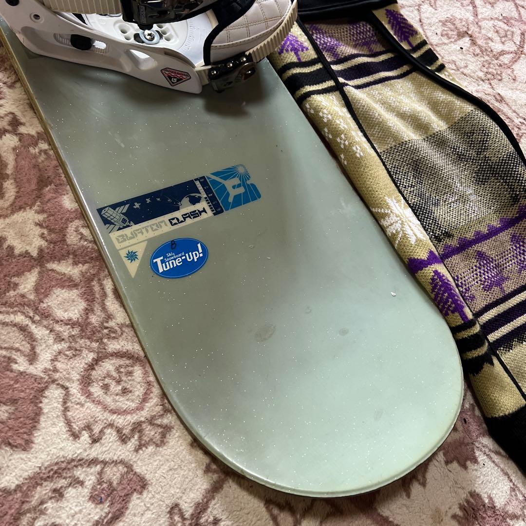 良品 BURTON CLASH 153cm スノーボードセット 初心者向き