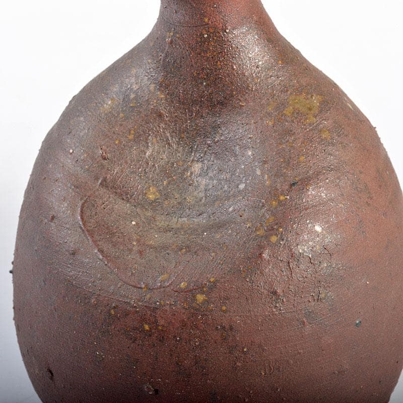 備前焼　人間国宝　金重陶陽作　瓢箪徳利　V　R4404