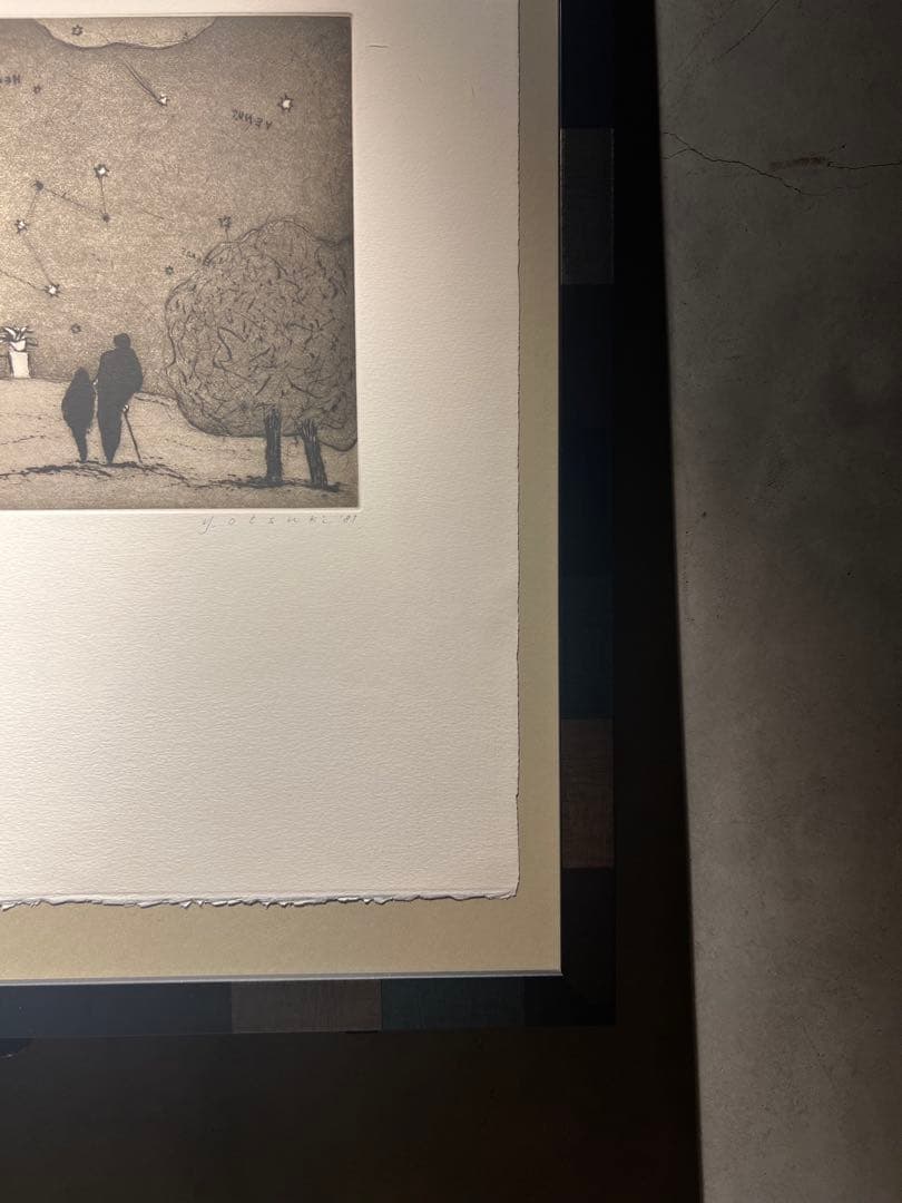 美品　大月雄二郎【星座】　銅版画　本付　限定30