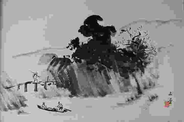 日本画壇三巨匠　川合　玉堂