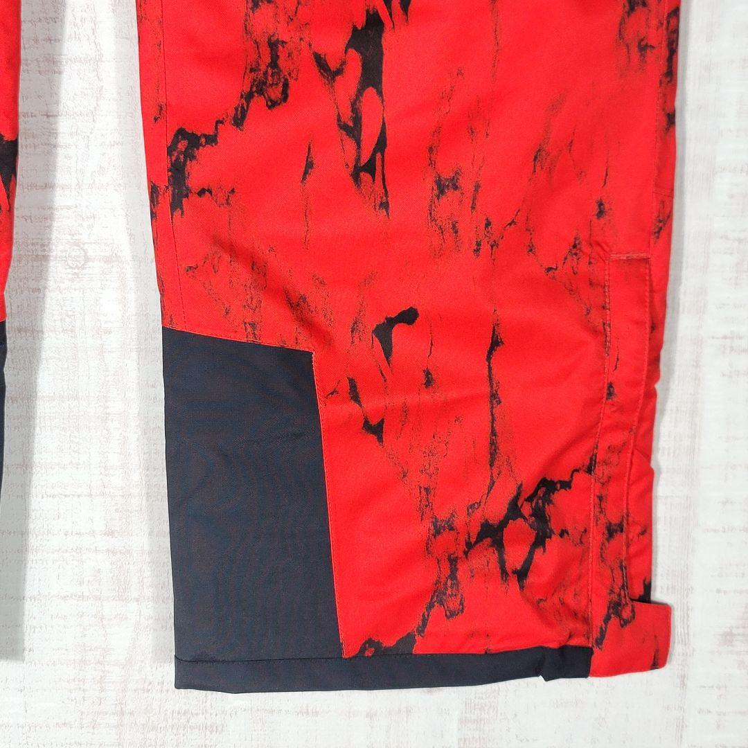 新品未使用✨️ノースフェイス スノーパンツ スキーパンツ ウエストゴム 赤黒 L