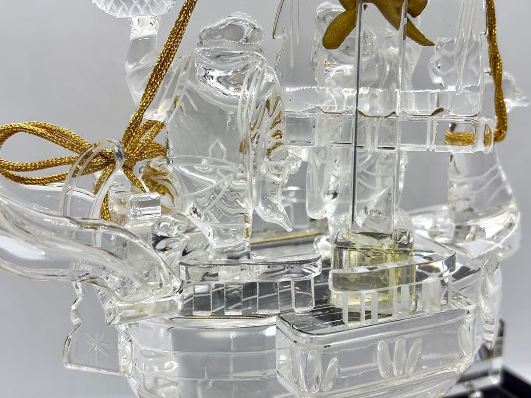 #伝統工芸士　保山　水晶工芸品 『宝船』