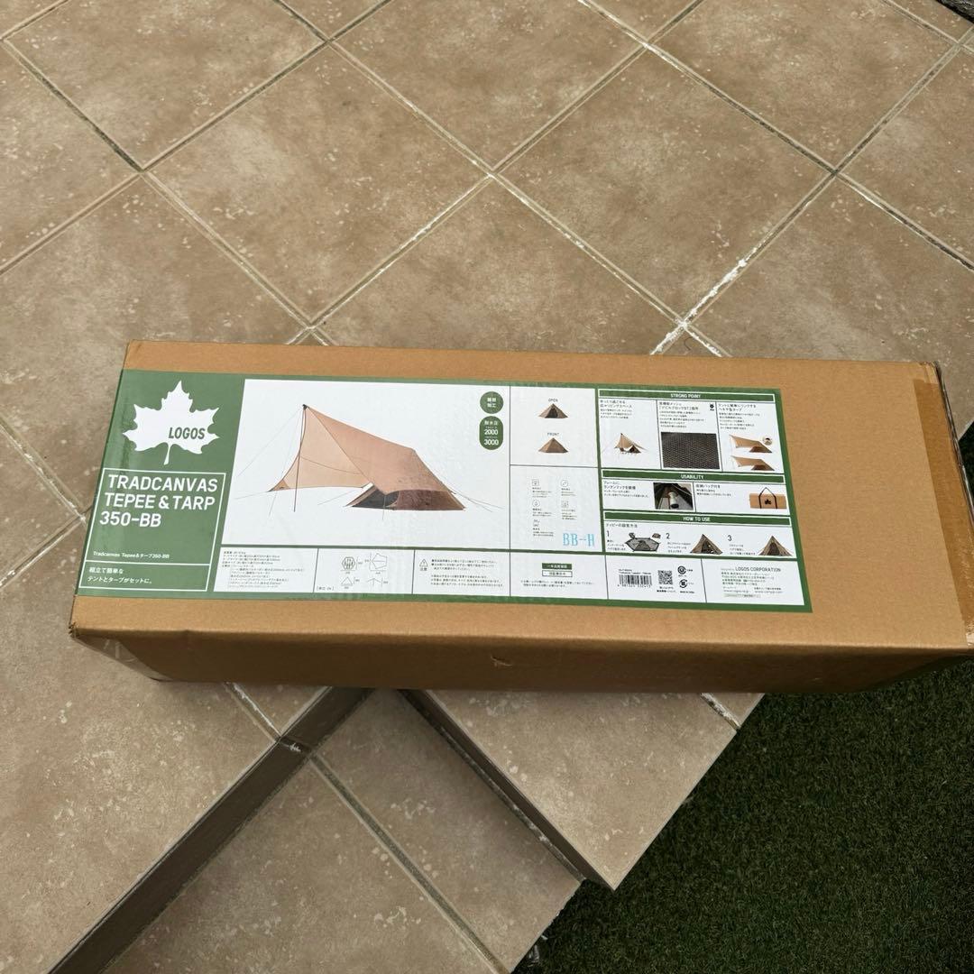 新品未開封LogosロゴスTradcanvas Tepee＆タープ350-BB