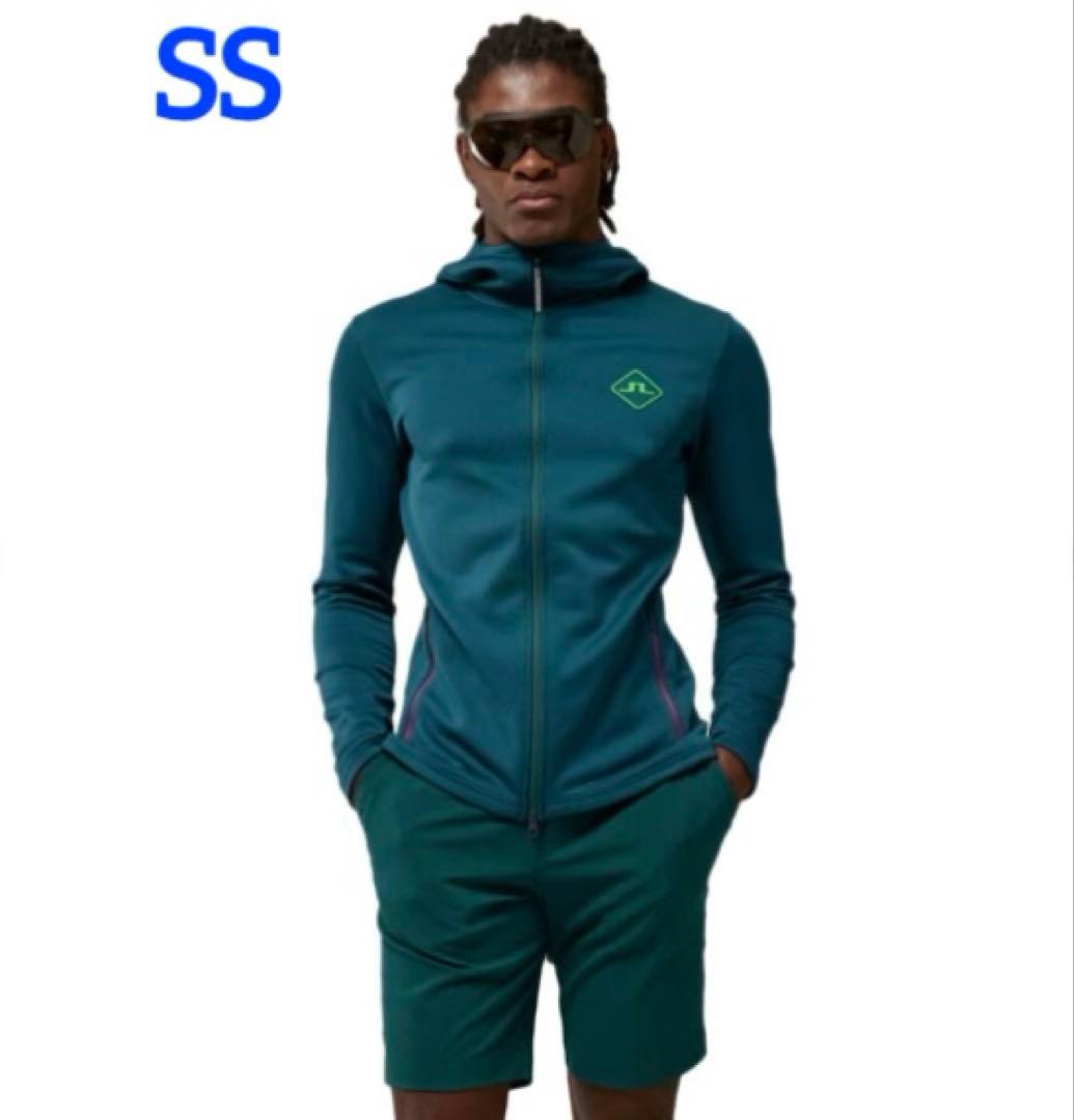 J.LINDEBERG リンドバーグ　メンズ　ジップアップパーカー　長袖グリーン