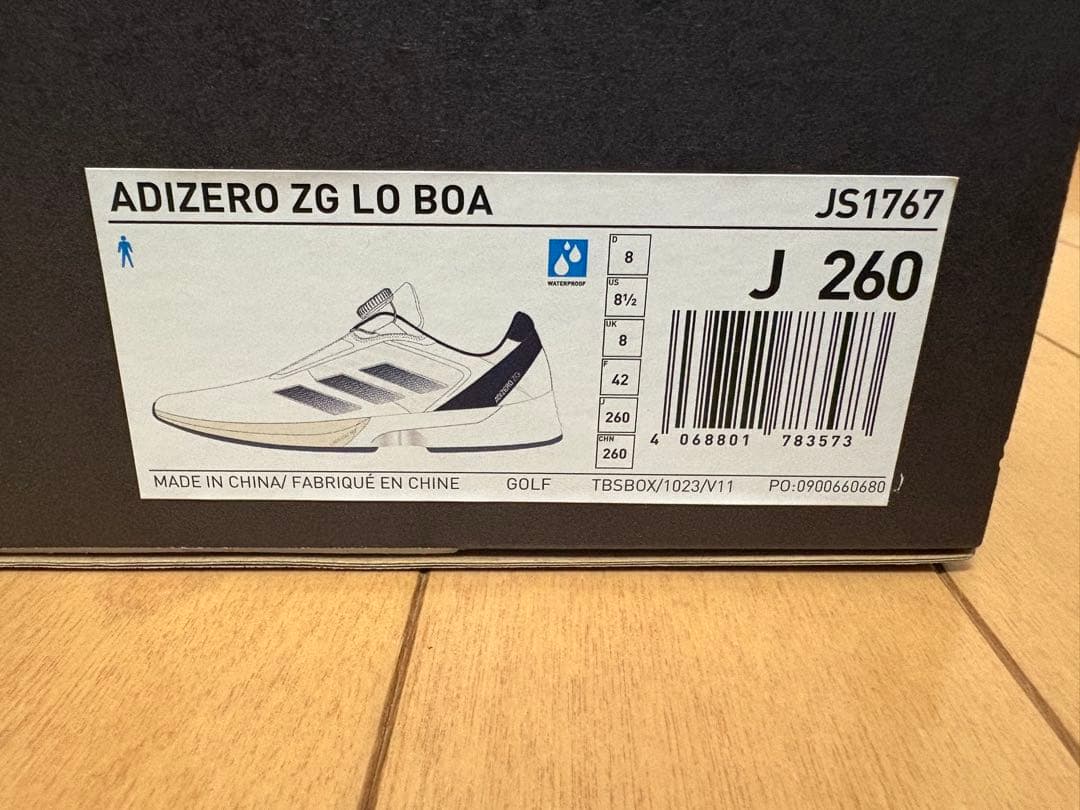 アディゼロ ZG ロー ボア ゴルフシューズ JS1767 W/NVY 26.0