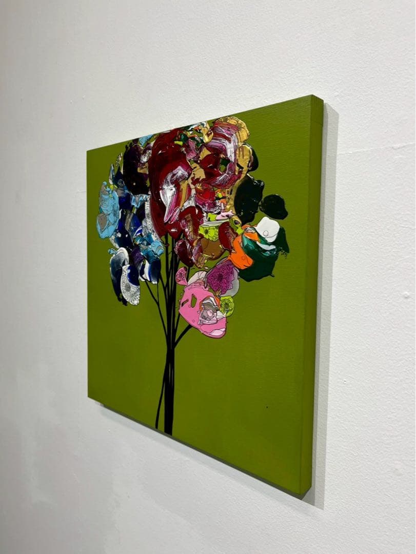 yutaokuda《Colourful Flower 2020／アクリル／S4号