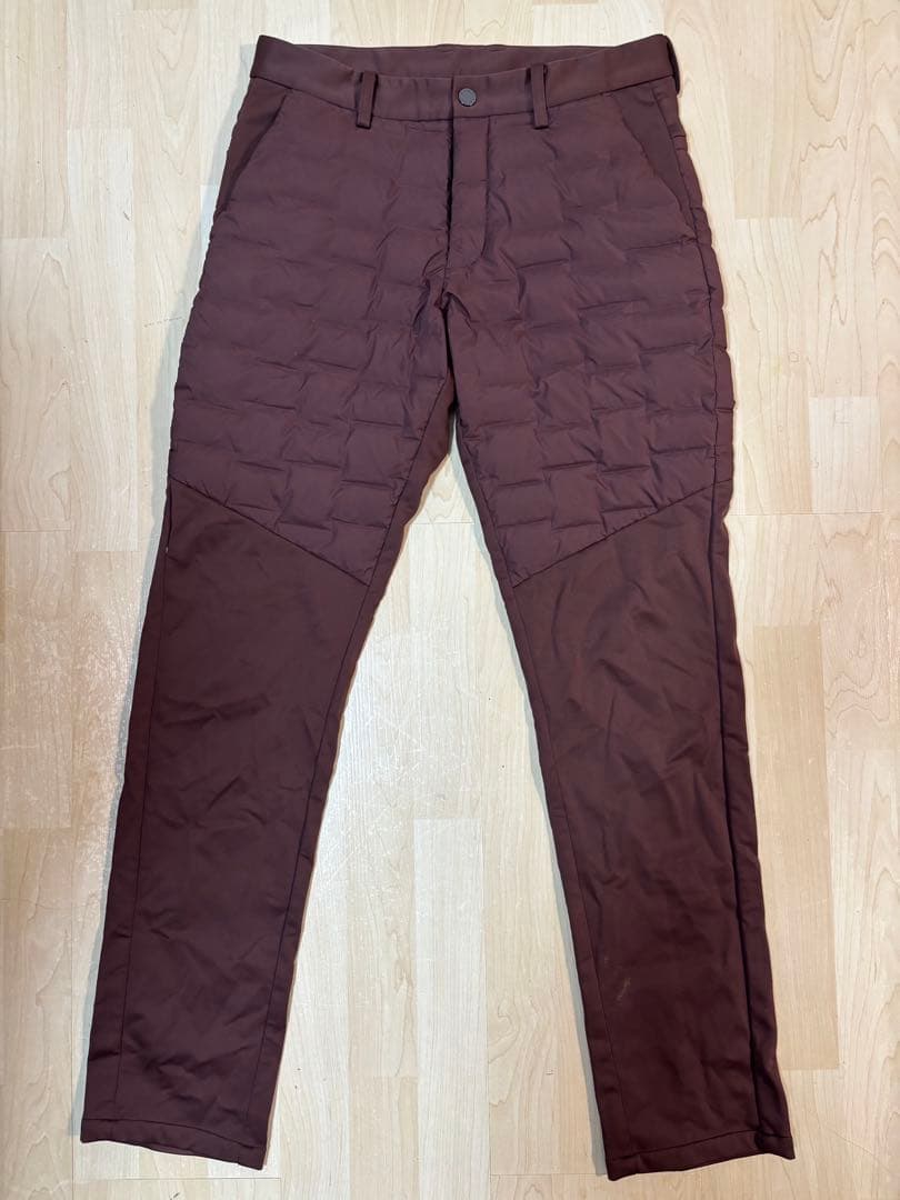 極美品！セットアップ！デサントゴルフ ダウン L ブラウン グレー 防寒 冬