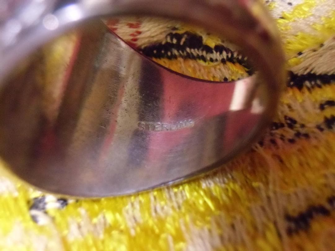 ★アメリカ＊結社＊Ｂ・Ｐ・Ｏ・Ｅパッチ＆９２５銀製リング＊２２号（実物）