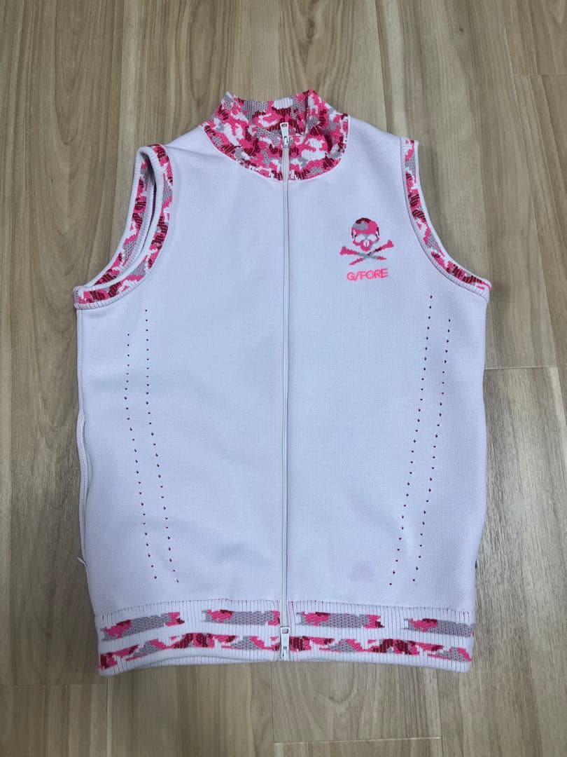 Gforeゴルフ レディースウェア ニットスカートベスト セットアップ