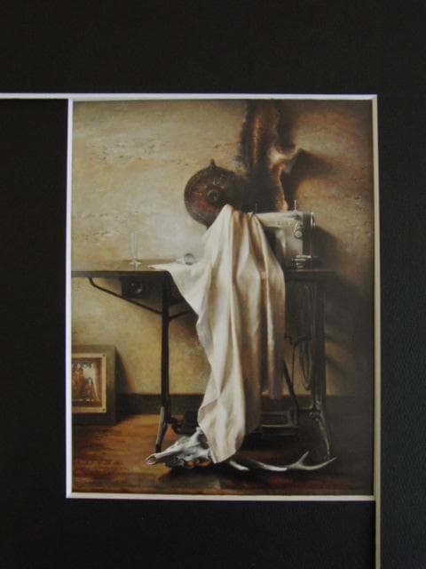 角坂優子、残照、希少な画集より、新品高級額・額装付、状態良好