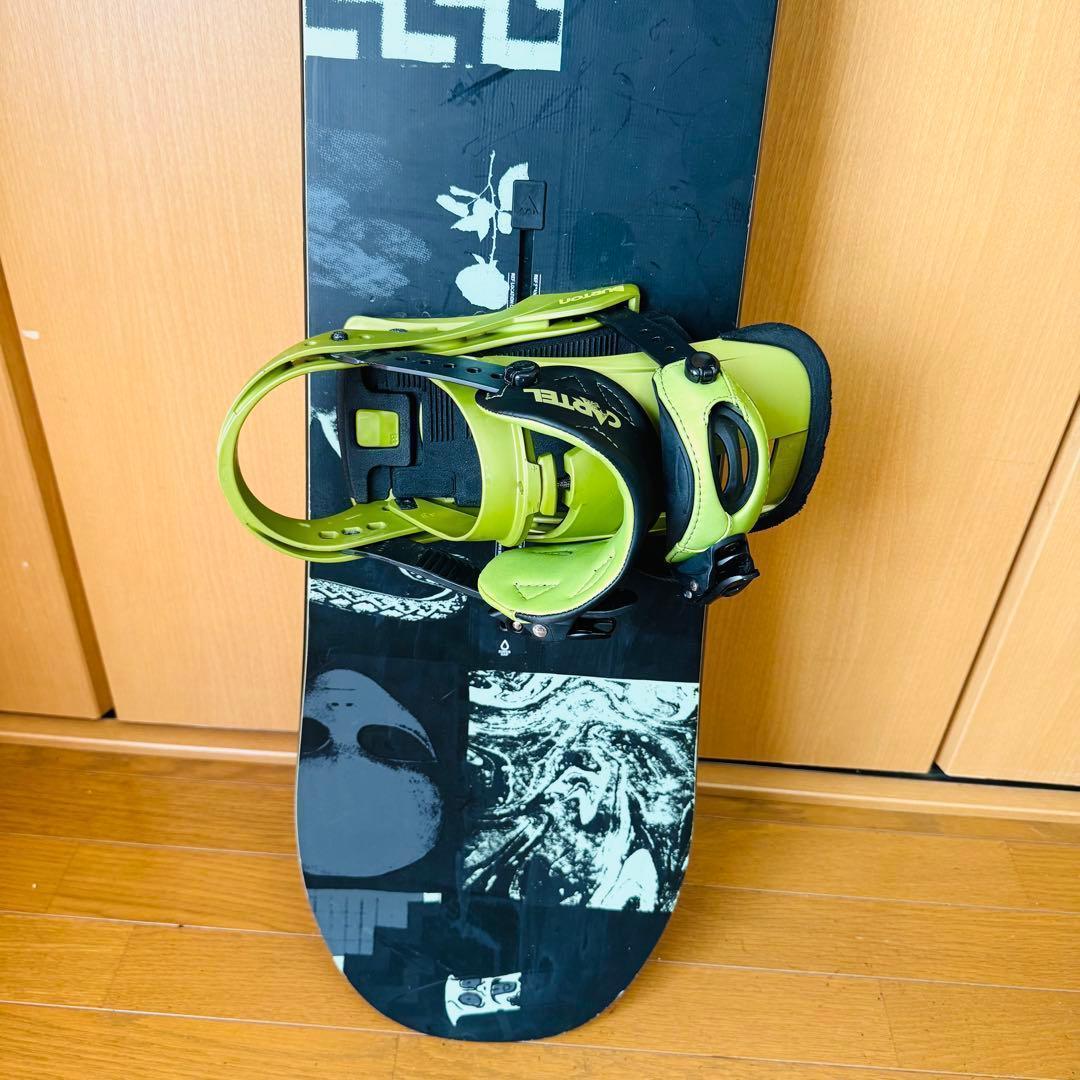 バートン　AMP154＆ CARTEL S　サイズ ボード　ビンディング　セット