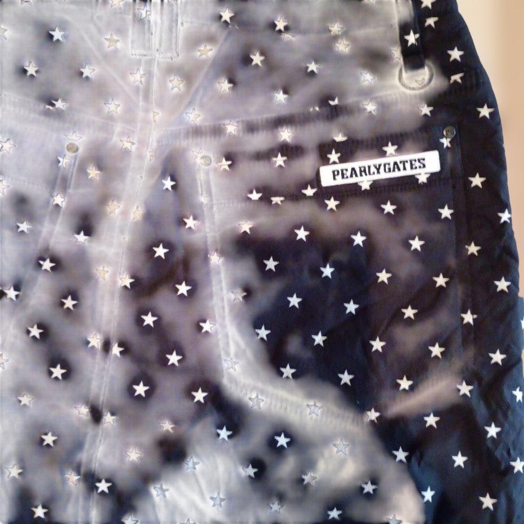 PEARLY GATES 星柄スカート ネイビー