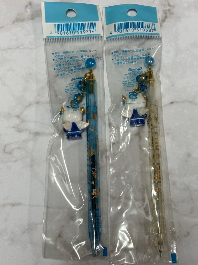 2001年 ハローキティ ブルーローズ ボールペン&シャープペン セット