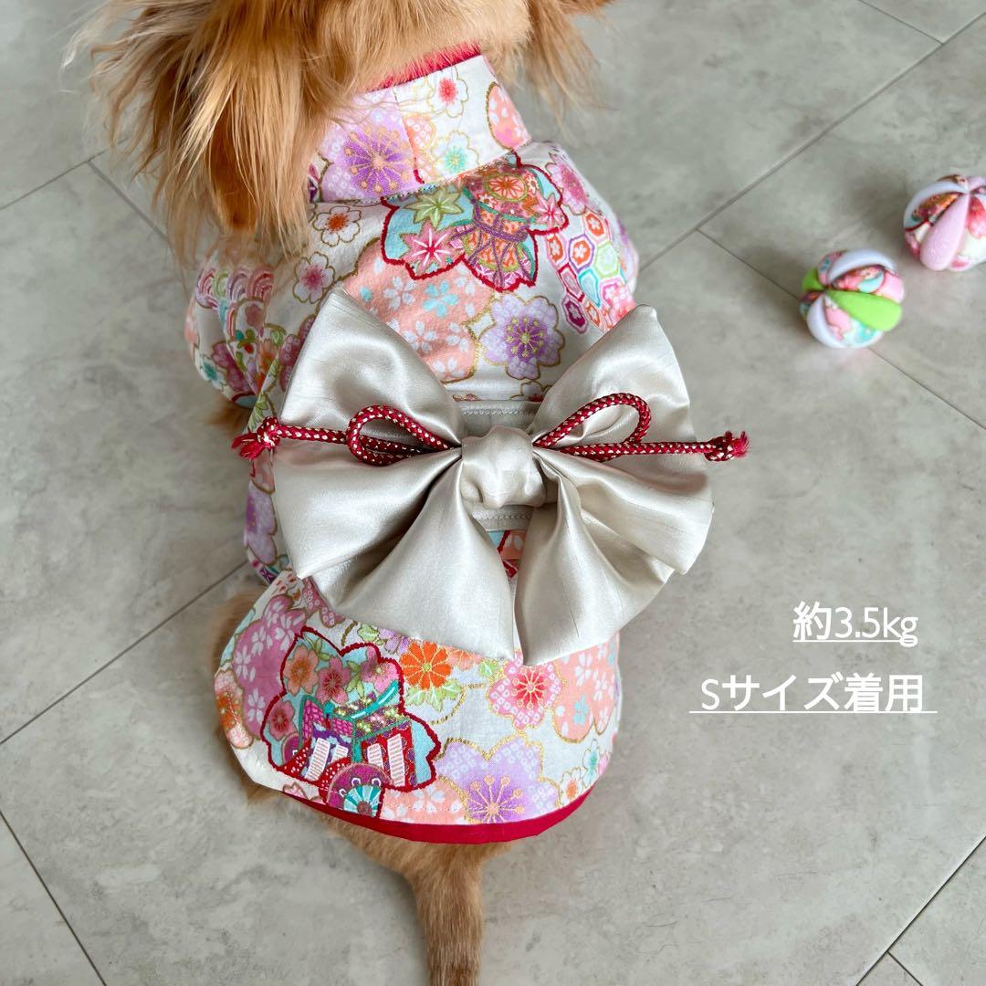 女の子向け ⸜ ♡ ⸝ ハンドメイド　着物　振袖　犬服
