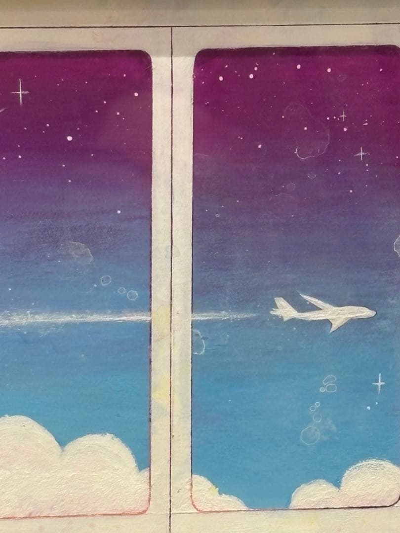 zukky 【1泊２日 天国の旅】 原画 初期作品 現代アート 直筆サイン入り