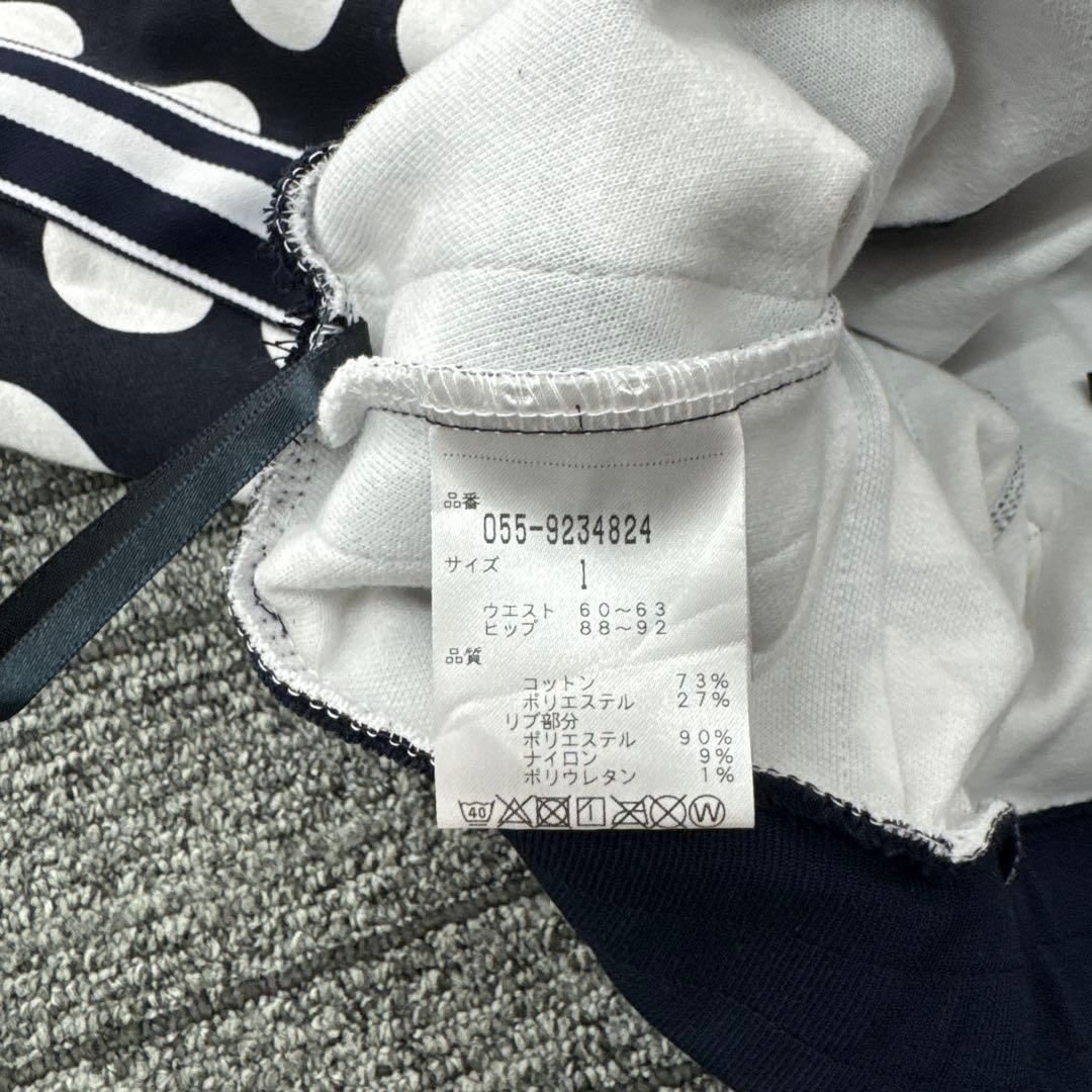 パーリーゲイツ スカート　水玉　ネイビー