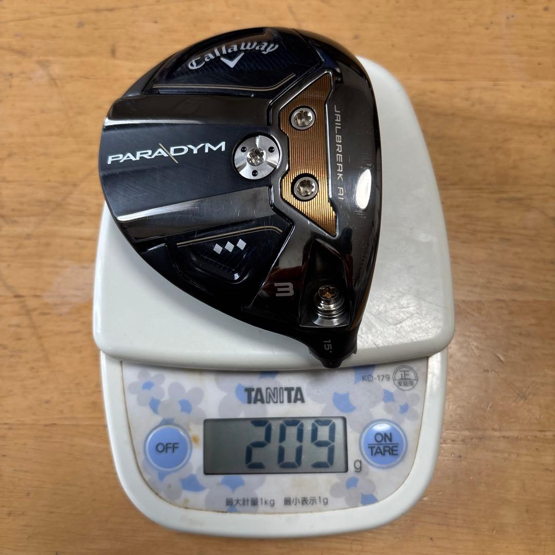 Callaway PARADYM ♦︎♦︎♦︎3w 15°ヘッドのみ 装着ウェイト6g