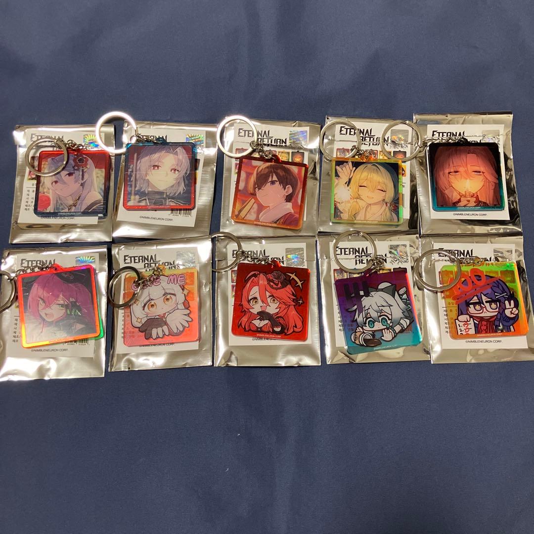 S9 祭り　ホログラムアクリルキーリング　10種セット