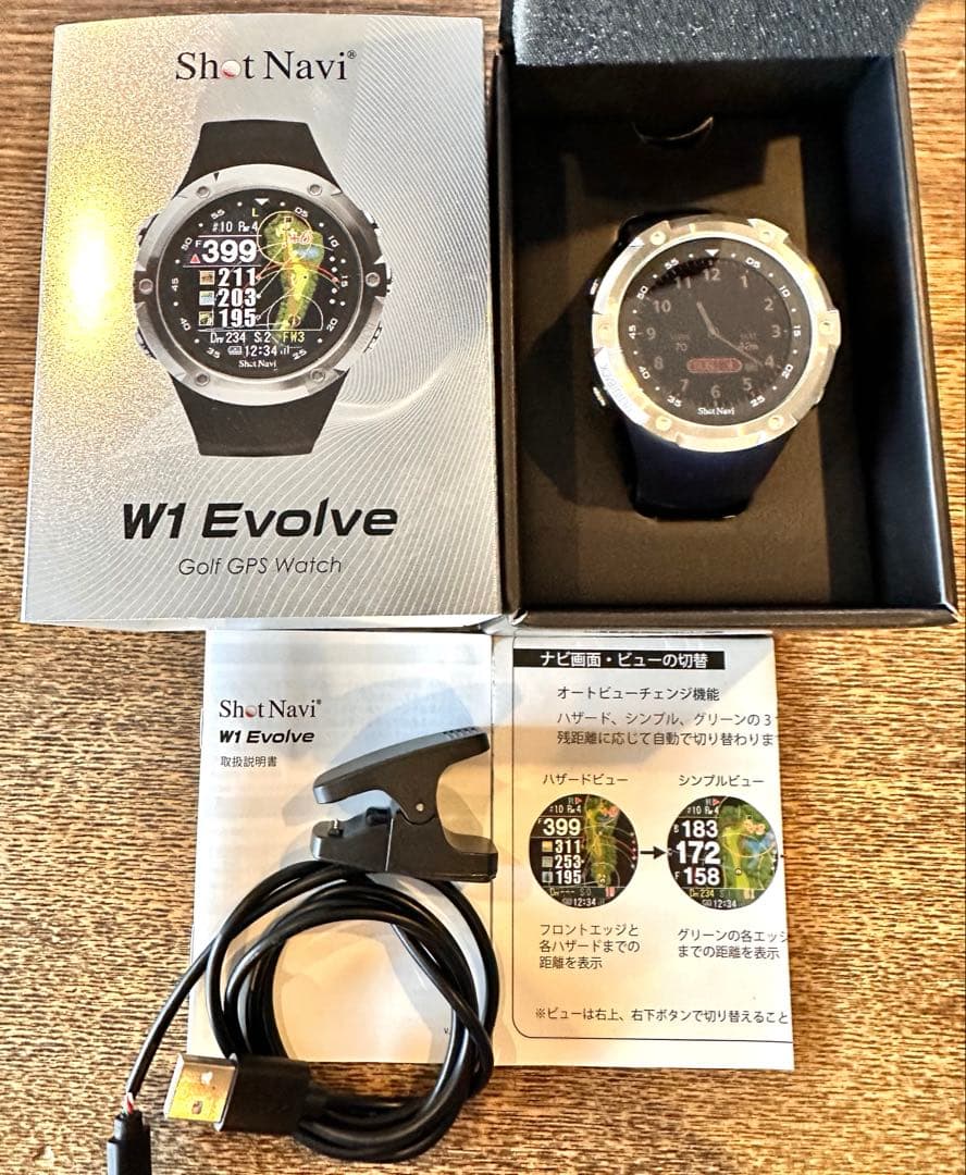 2/1までお値下げShot Navi W1 Evolve ゴルフGPS ウォッチ