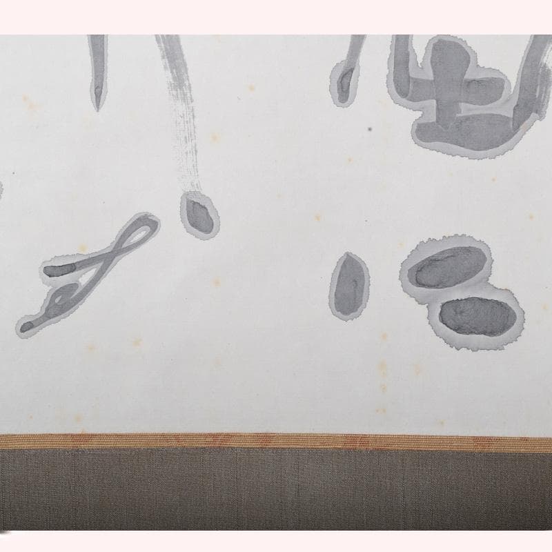 掛軸　金子鴎亭筆　石鼎の句　「山佃に」　共箱　C　8073A