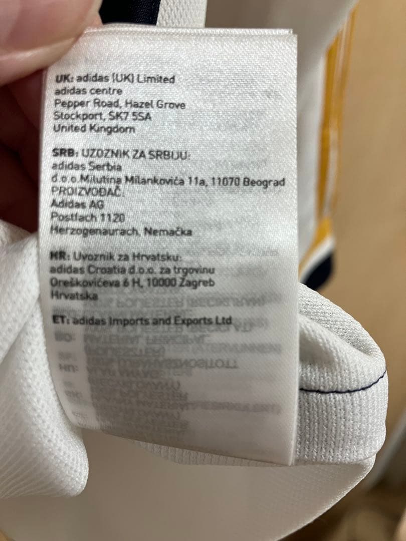 ジュード・ベリンガム選手　レアルマドリード2023-2024ユニフォーム