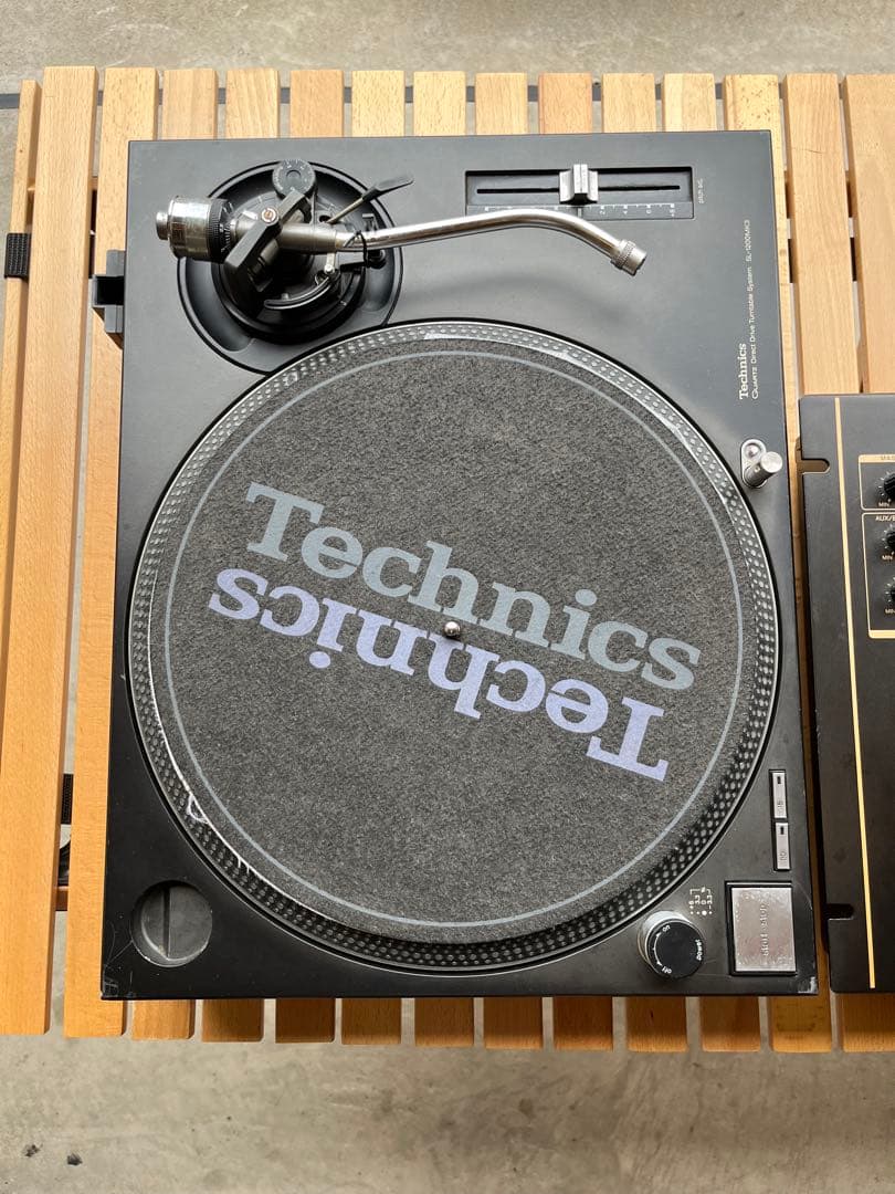Technics ターンテーブル 2台とDJミキサーセット　テクニクス