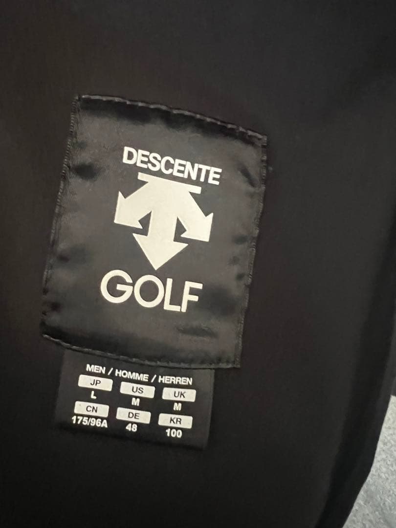DESCENTE GOLF ブラックジャケット Lサイズ