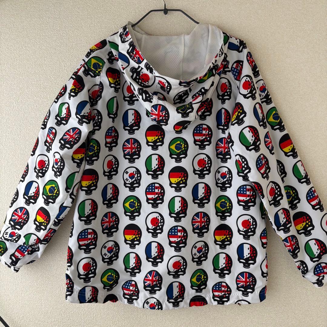 ラッセルノ 国旗スカル 総柄ブルゾン RS-62131 メンズ4 希少デザイン