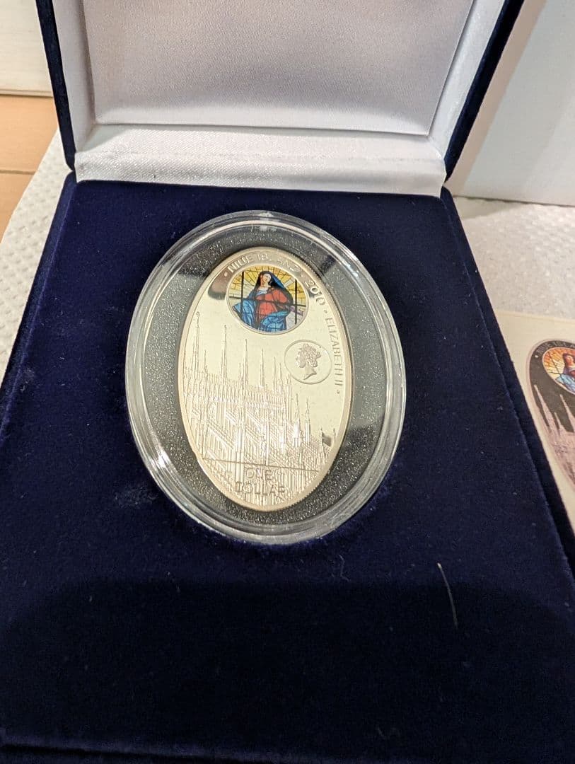 聖母マリア 銀製記念 専用ケース付き