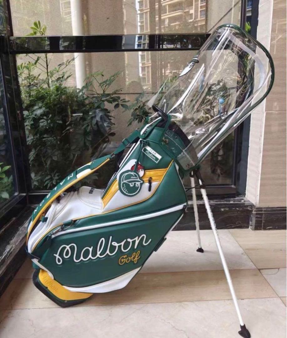 マルボン新作MALBONゴルフバッグ キャディバッグ スタンド型バッグ グリーン