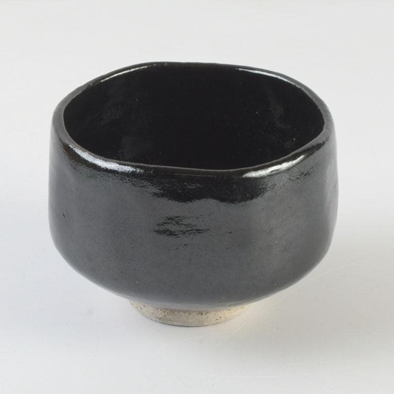 茶道具　楽吉左衛門　黒楽茶碗　共箱　V　9801
