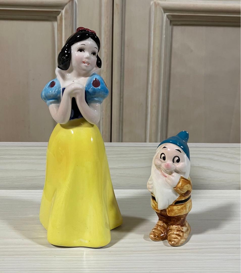 ディズニー　陶器　フィギュア　ミッキーマウス　シンデレラ　バンビ　レトロ　レア